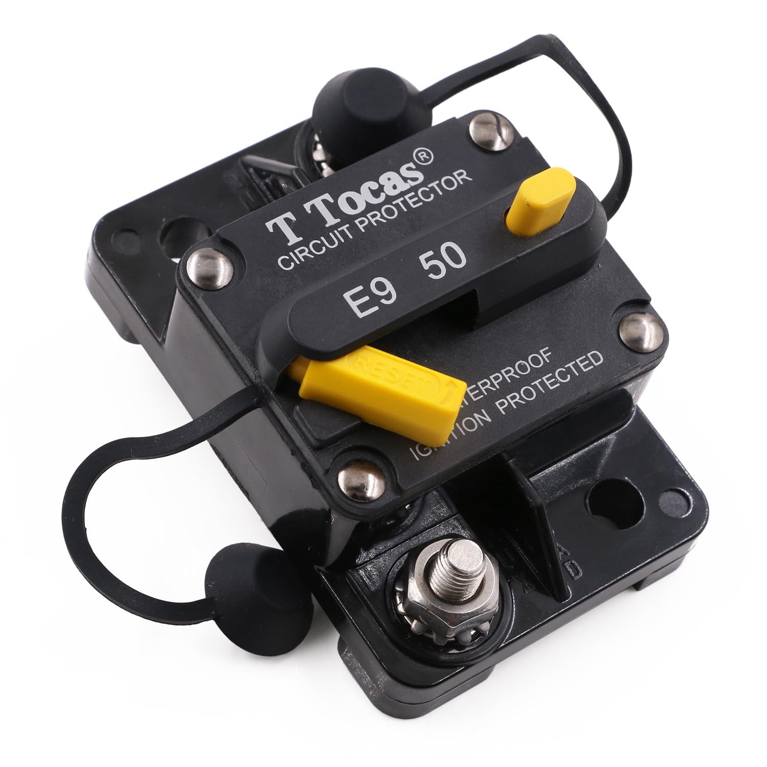 E9 50 Amp Circuit Breaker Surface Mount with Manual Reset | Waterproof IP67 P…