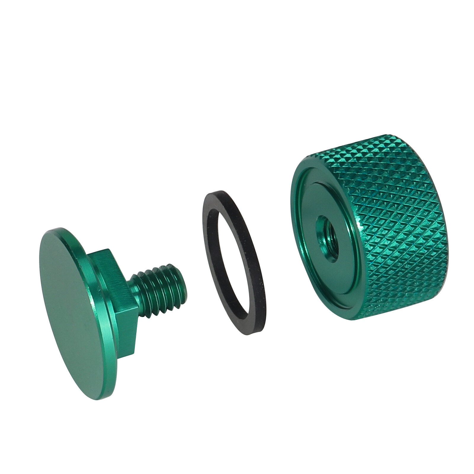 1 Pair Welding Hood (Pipeliner) Fasteners Aluminum (Green Textured Surface)