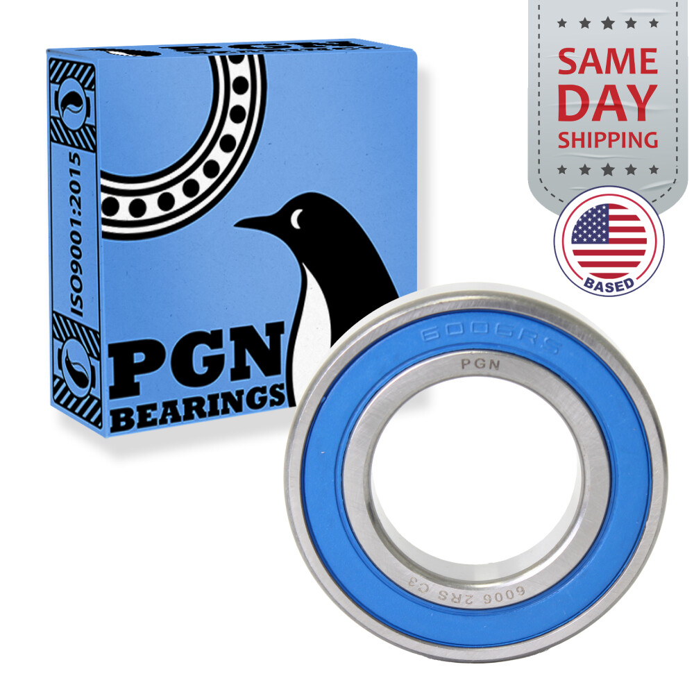 6006-2RS Premium Rubber Seal Ball Bearing C3 EMQ, 30x55x13, 6006 2RS 6006rs