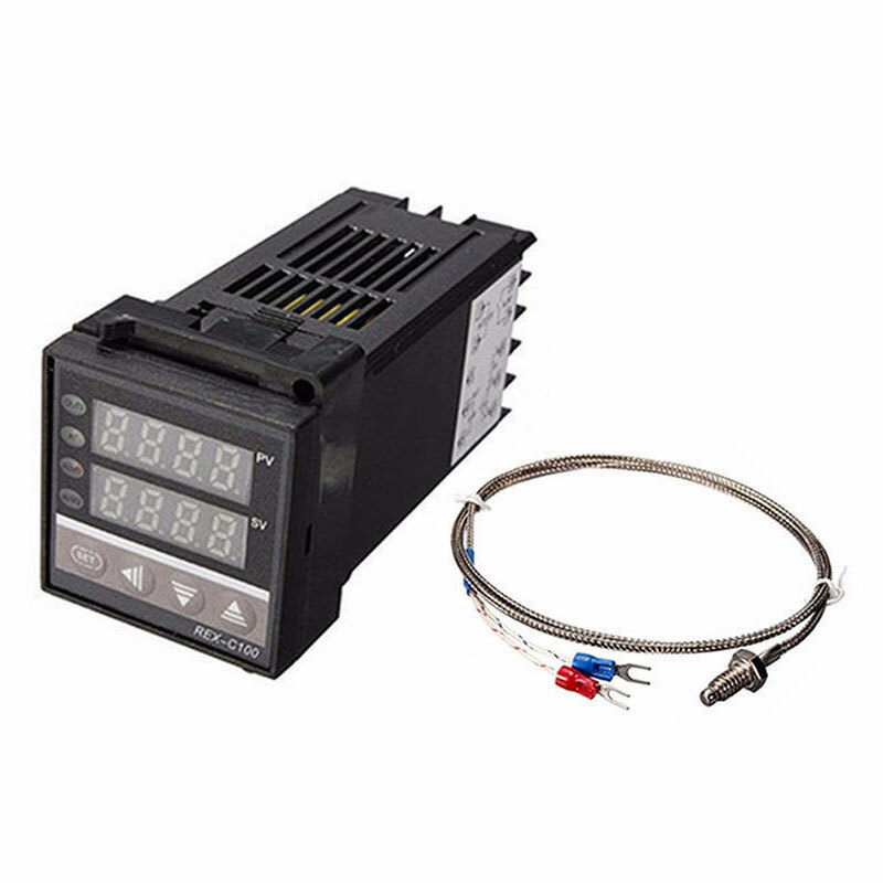 PID REX-C100 Temperature Controller SSR 40DA K Thermocouple Heat US SALE!!