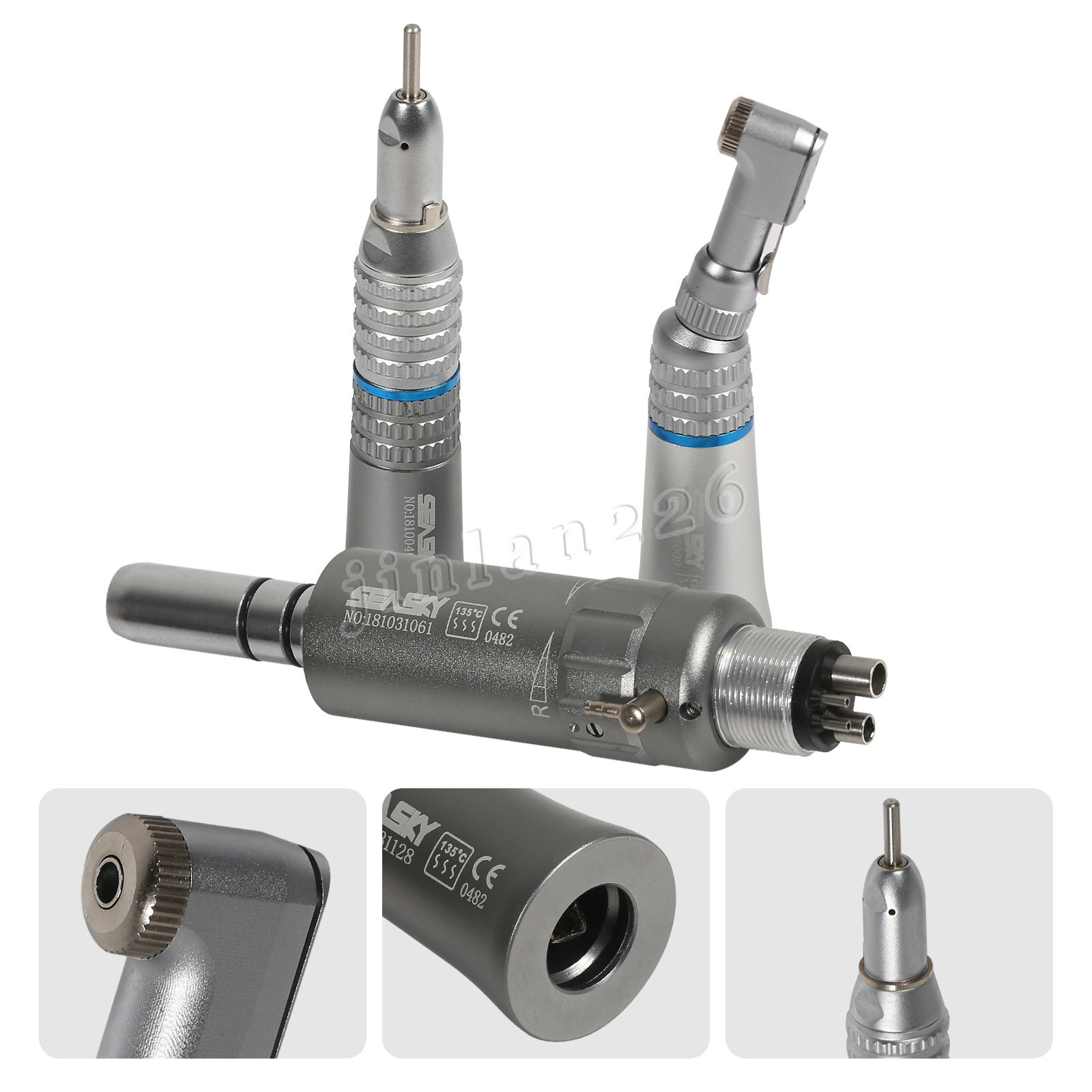 NSK Style Dental Slow Low Speed Handpiece Straight Contra Angle Air Motor USA YP