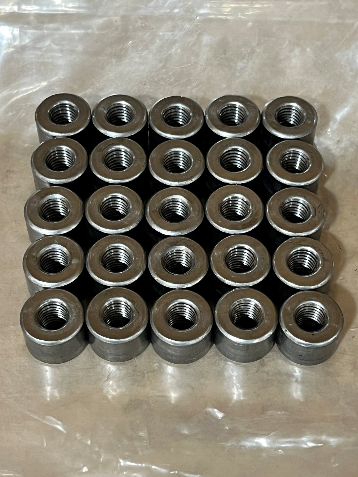 M8 Threaded Boss Mild Steel OD 16mm Length 12mm M8x1.25 6H