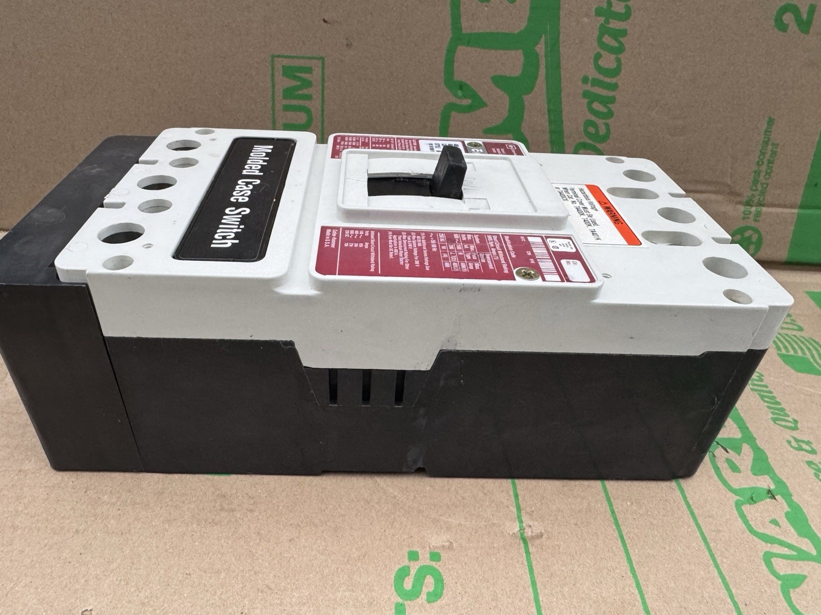 Cutler-Hammer KD3400KW 400A 600V 3Pole KD-K Molded Case Switch Circuit Breaker
