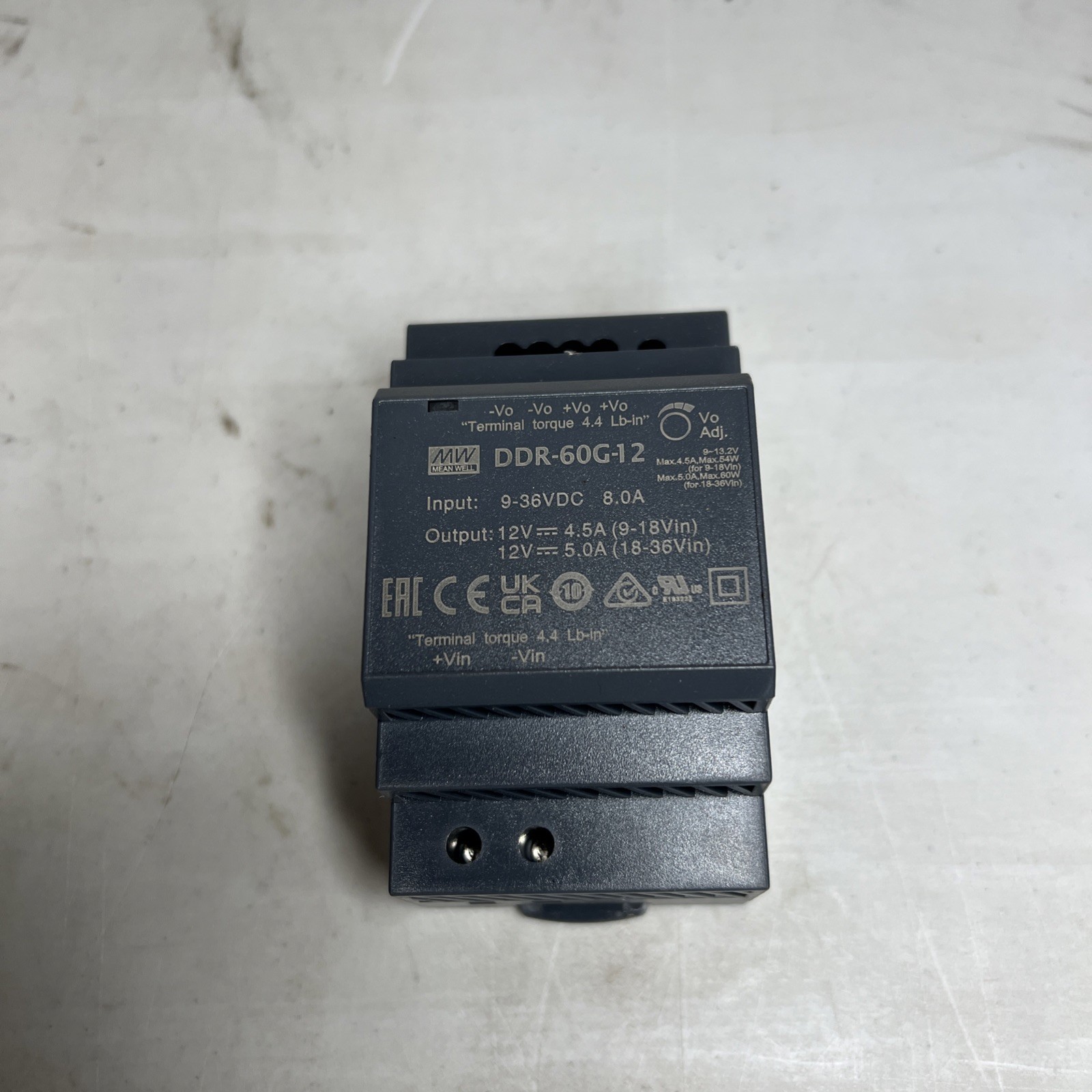 Mean Well DDR-60G-12 OUT 12V 5A DC 9-36V 12V 5A