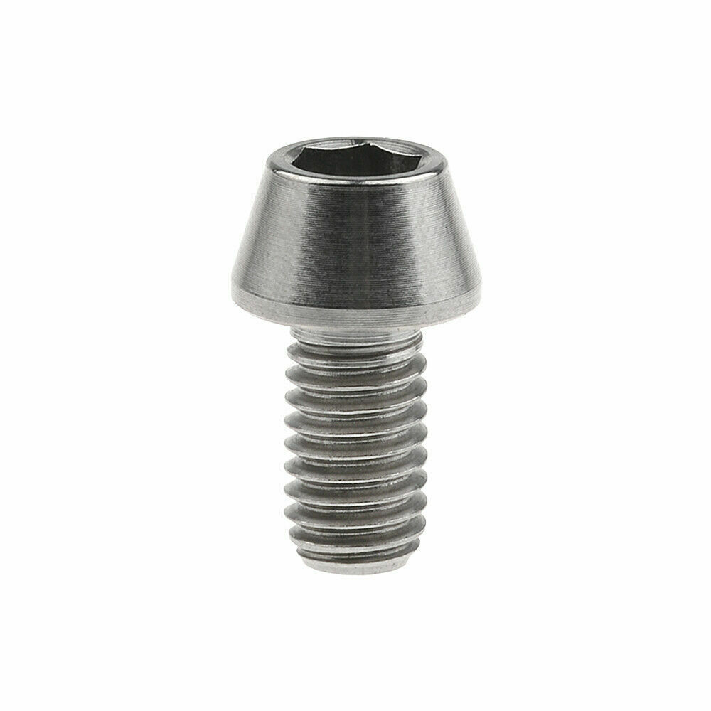 Titanium Screw Taper Head Ti Hex Bolt Bike Fasteners M5x9mm / M6x10mm