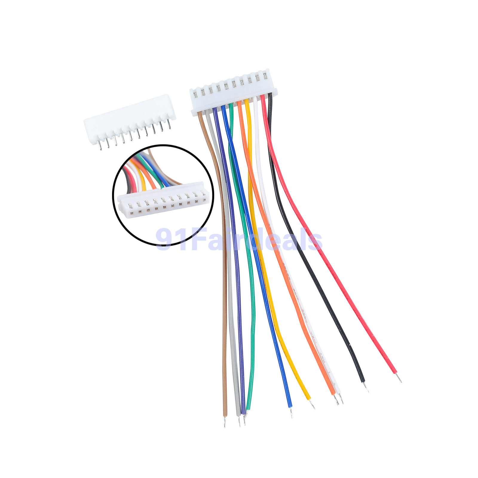 Lot JST-XH 10-Pin 11-Pin 12-Pin 2.54mm Female to Male Connector Cable 10/20/30CM