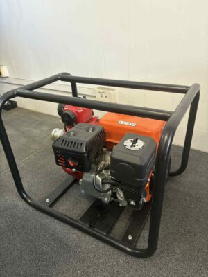 Petrol Water Pump with multiple hose types.
