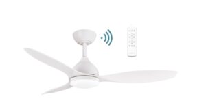 Elite DC 1220mm 3 ABS Blade WIFI & Remote Control Ceiling Fan with Variable Dim 18w CCT LED Light Matt White